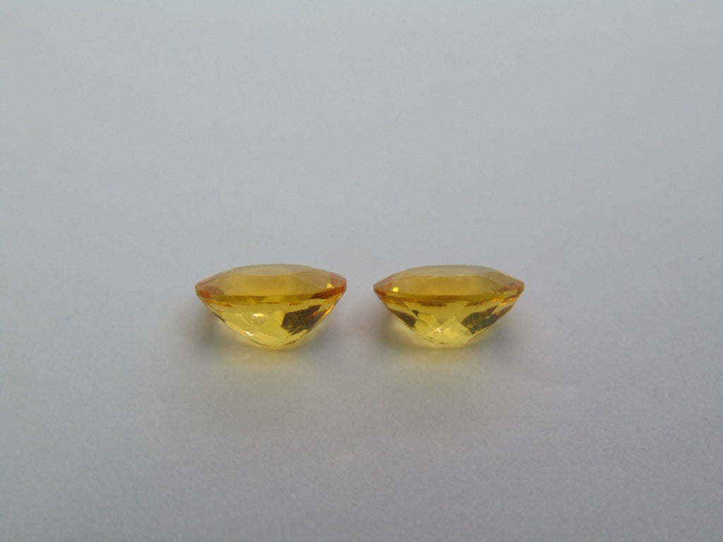 2.90ct Fire Opal Pair 9x7mm