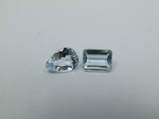 5.40ct Topázio 11x8mm 9x7mm