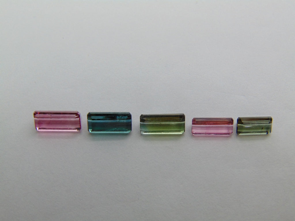 Mistura de turmalina de 4,90 ct