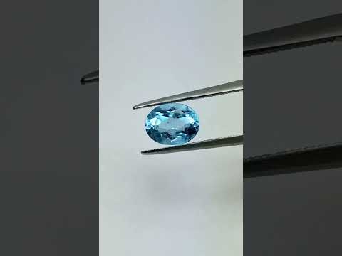 2.64ct Topázio sky 9x7mm