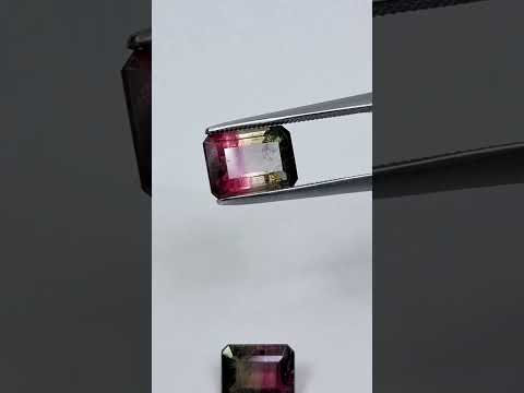 Turmalina bicolor de 4,25ct 9,5x7mm / 8x6,5mm