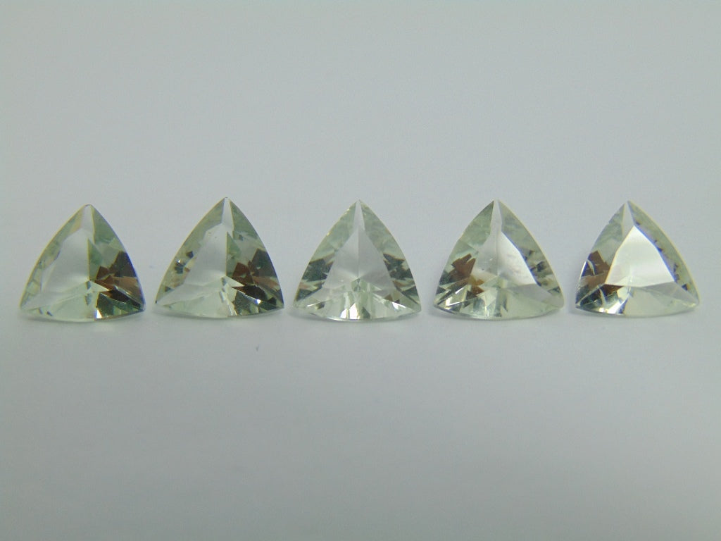 Prasiolita calibrada 9,5mm de 10,40ct