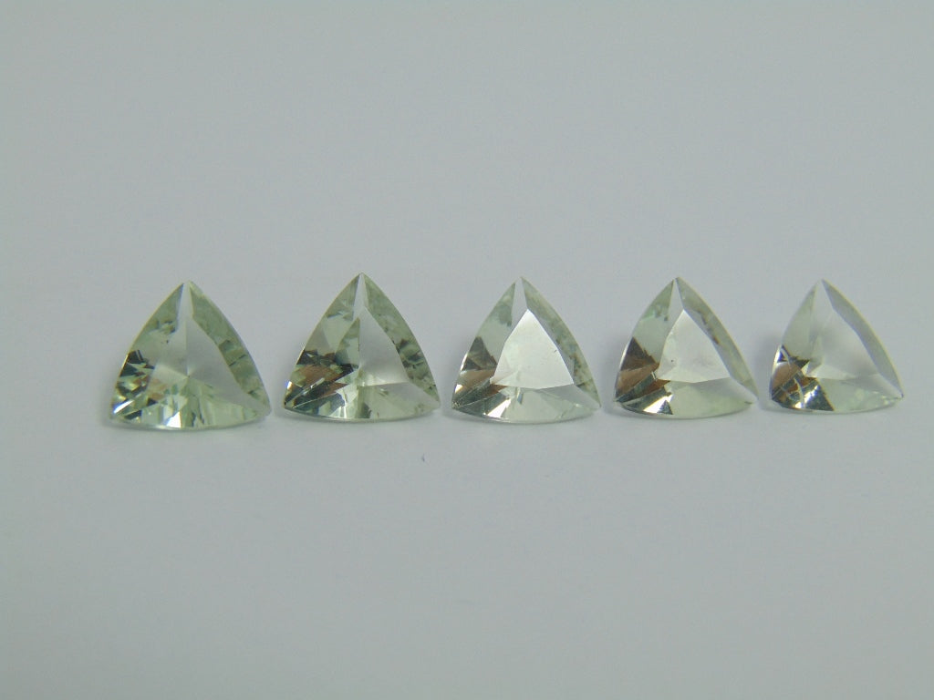 Prasiolita calibrada 9,5mm de 10,40ct