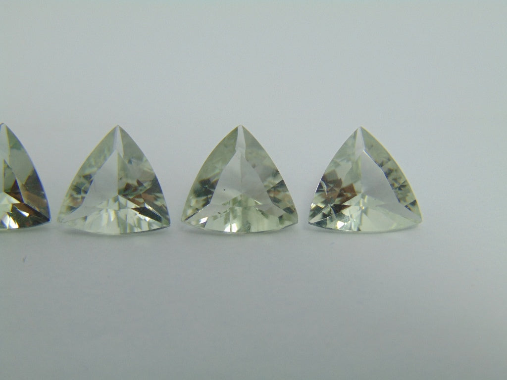 Prasiolita calibrada 9,5mm de 10,40ct