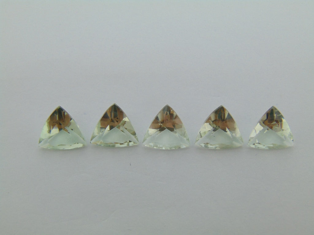 Prasiolita calibrada 9,5mm de 10,40ct