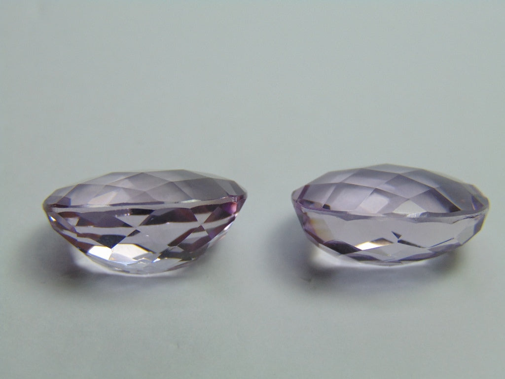 28.90ct Amethyst Pair 18x14mm