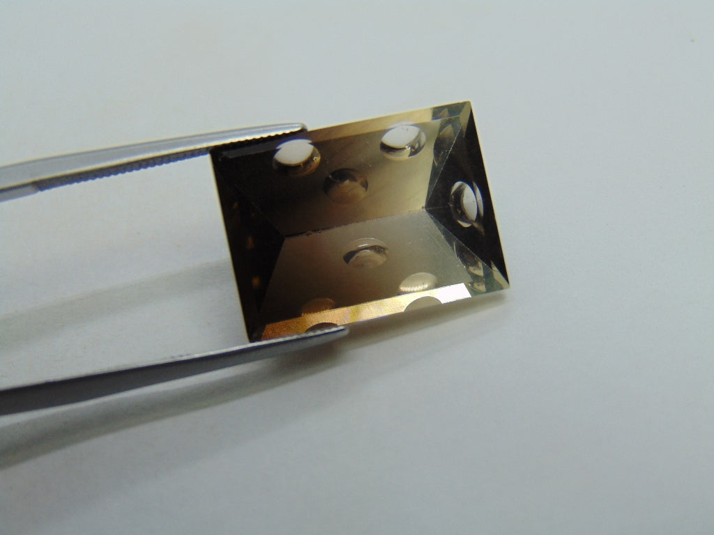 12.30ct Green Gold Bicolor 17x13mm