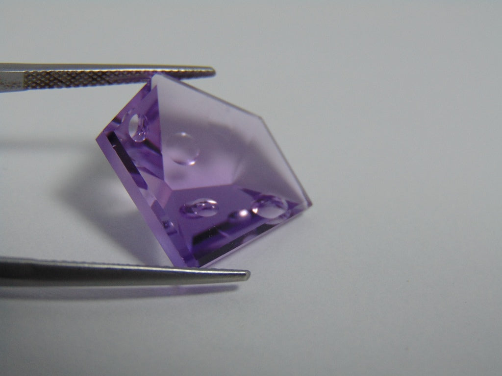 18cts Amethyst Bubble 19x18mm