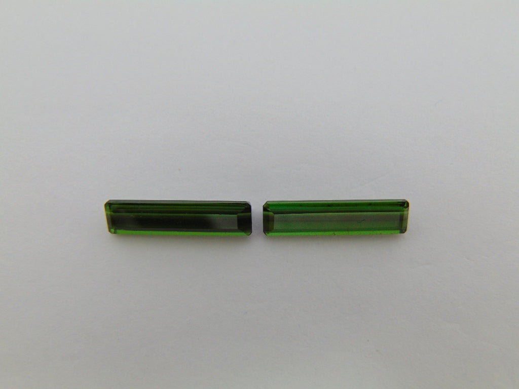Par de Turmalina 3,70cts 15x14mm