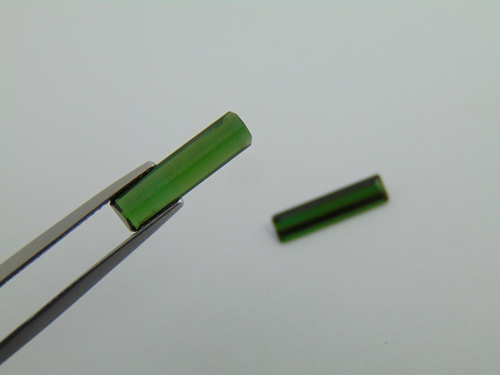 Par de Turmalina 3,70cts 15x14mm