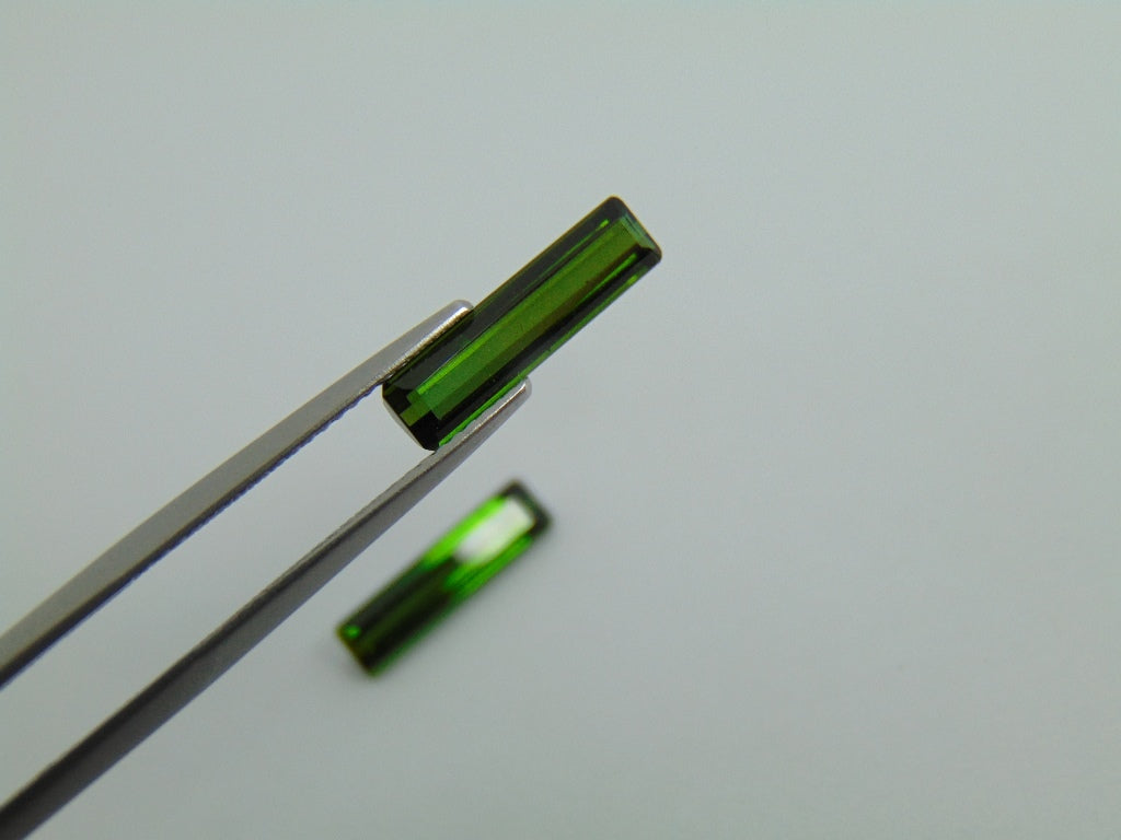 Par de Turmalina 3,70cts 15x14mm