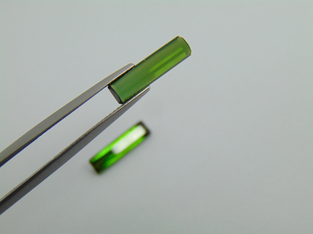 Par de Turmalina 3,70cts 15x14mm