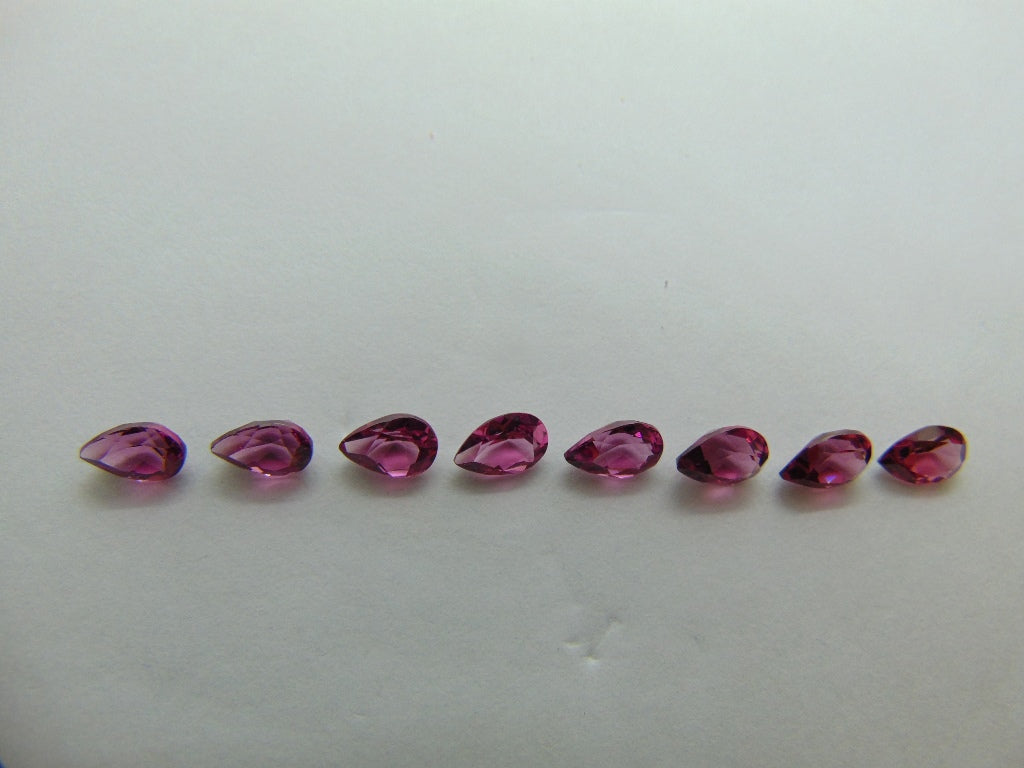 Rodonitas 4,29 ct calibradas 6x4mm