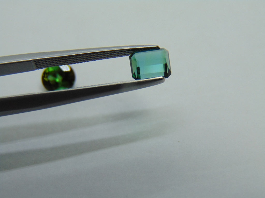 1.44ct Tourmaline 6x5mm 5x4.5mm