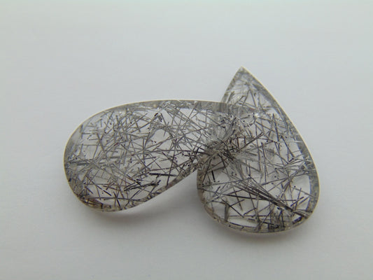 Par de inclusão de quartzo 50,30 ct