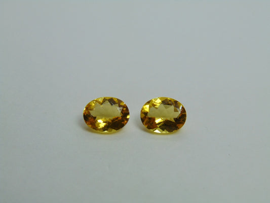 Par de Berilo 2,90ct 9x7mm