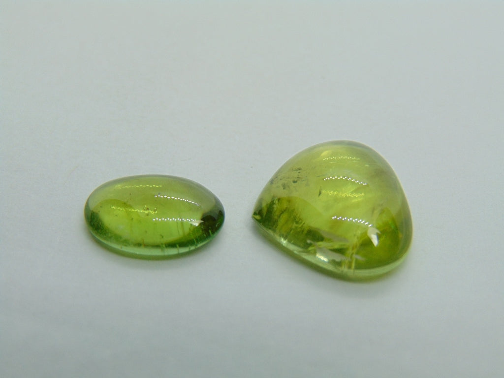 16.90ct Turmalina Cabochon 18x16mm 14x10mm