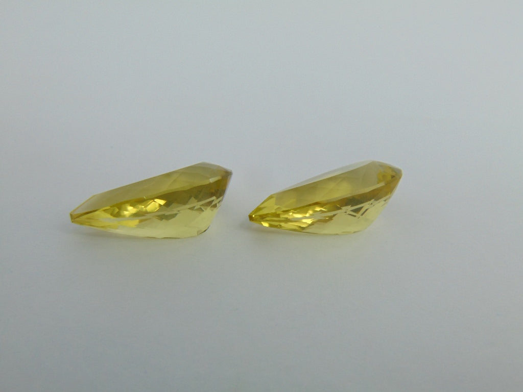 Par de Quartzo (Verde Dourado) 33.90cts