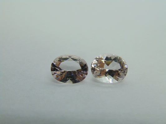 Par de Morganita 4,29ct 10x8mm