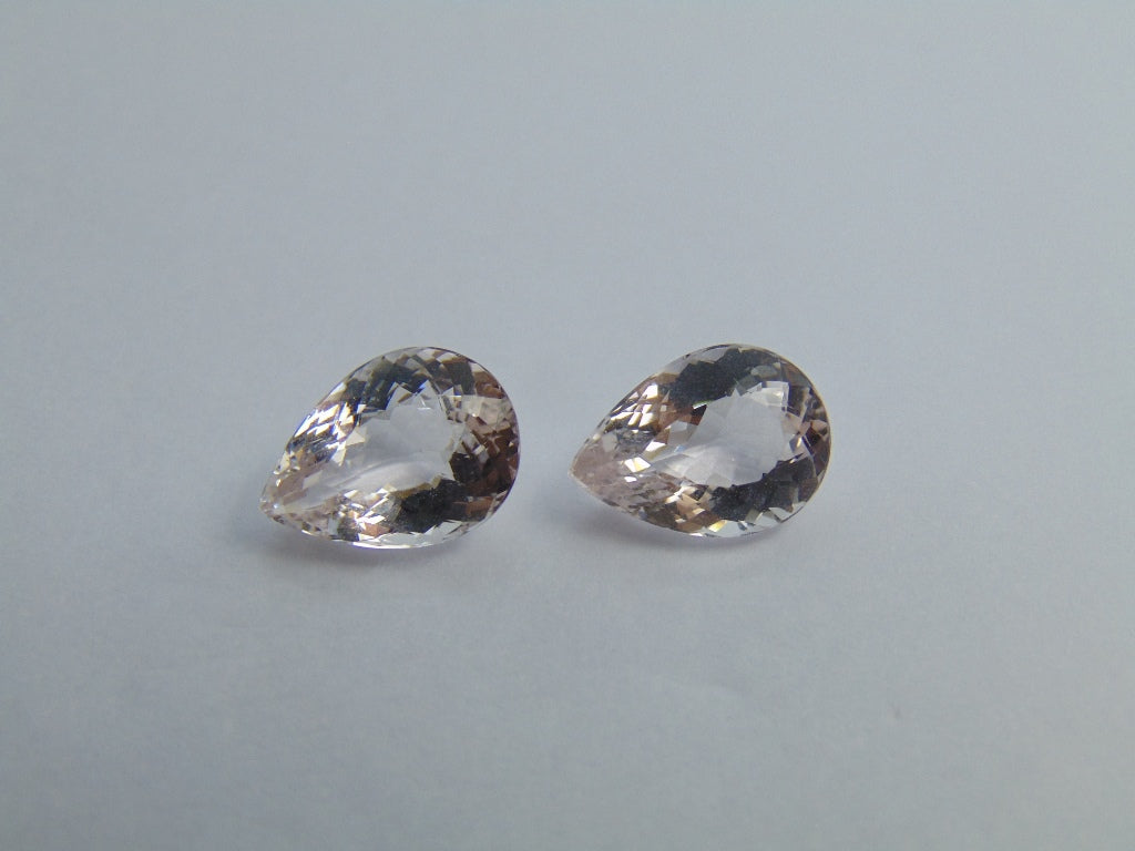 9.65cts Morganite (Pair)