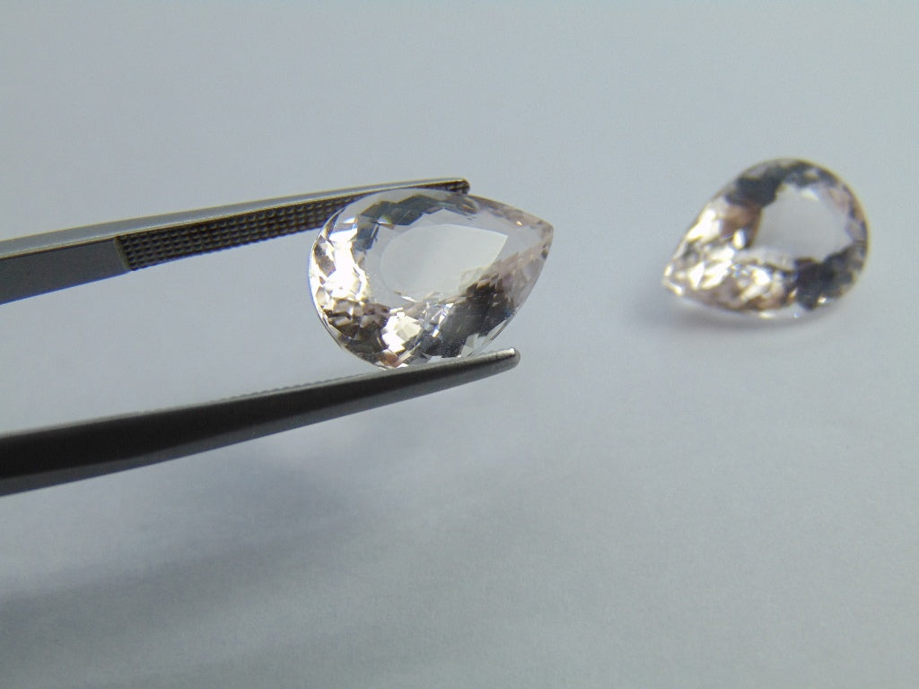 9.65cts Morganite (Pair)