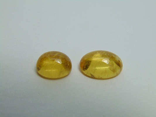 14,10 ct Beryl Cabochon 15x11mm 12x10mm