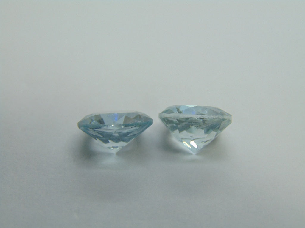 Par de Topázio 10,60ct 11mm