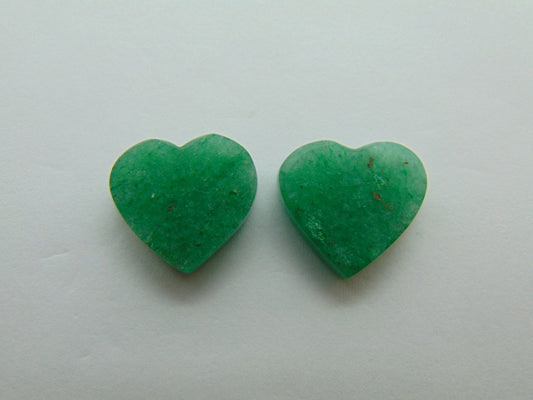 24,50ct Quartzo (Verde) Par 16mm