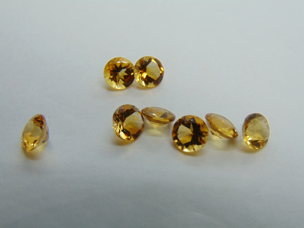 6.50ct Citrine Calibrated 6mm