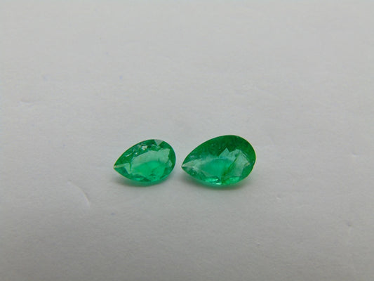 0,80ct Esmeralda 7x5mm 6x4mm