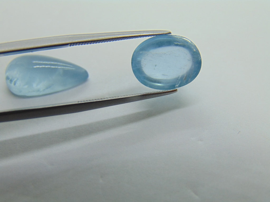 Cabochão Aquamarine 12,50ct 18x9mm 12x10mm