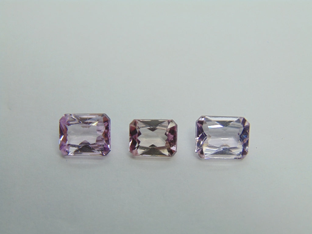 9.80ct Kunzite Set 10x8mm 9x7mm