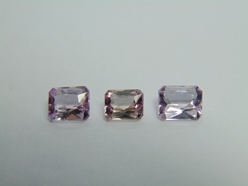 9.80ct Kunzite Set 10x8mm 9x7mm
