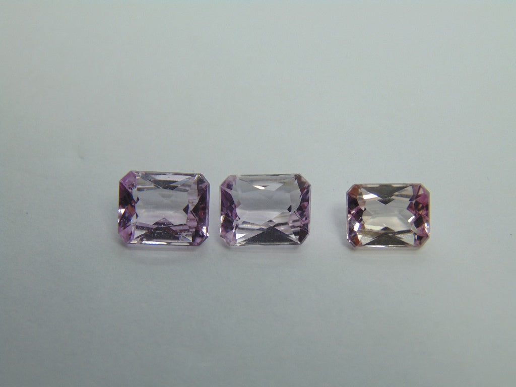 9.80ct Kunzite Set 10x8mm 9x7mm
