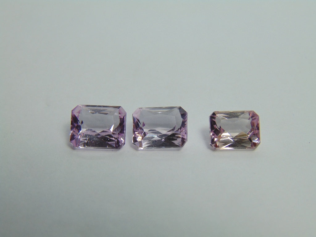 9.80ct Kunzite Set 10x8mm 9x7mm