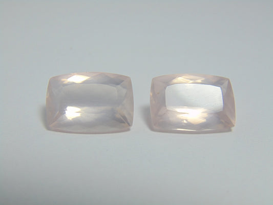 23cts Quartz Rose (Pair)
