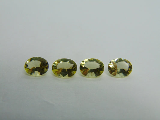 6,20 quilates de quartzo verde ouro calibrado 9x7 mm