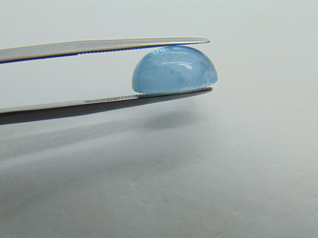 4,90ct Aquamarine Cabochão 12x8mm