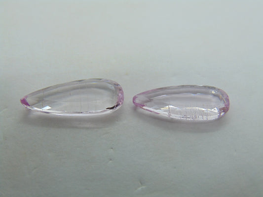8ct Kunzite With Needles 18x7mm