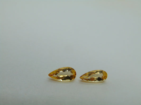 1.57ct Imperial Topaz 9x4mm 9x4.5mm