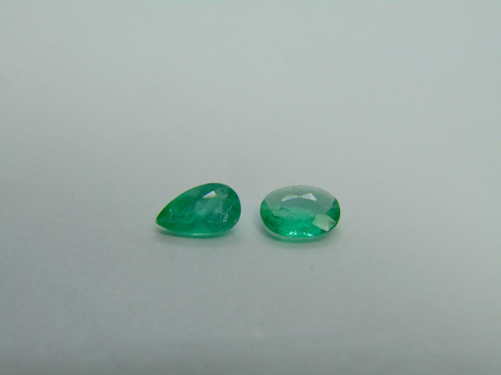 Esmeralda 0,79ct 7x4mm 6x5mm