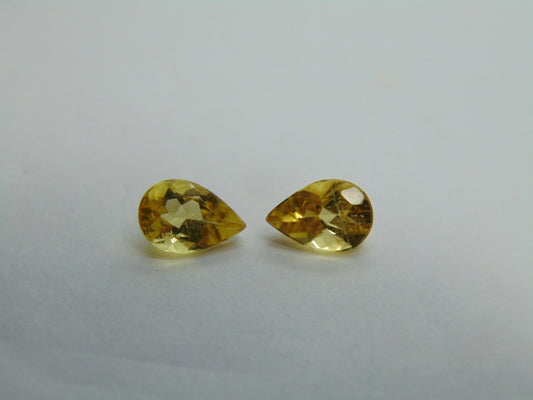 Par de Berilos 2,40ct 9x6mm