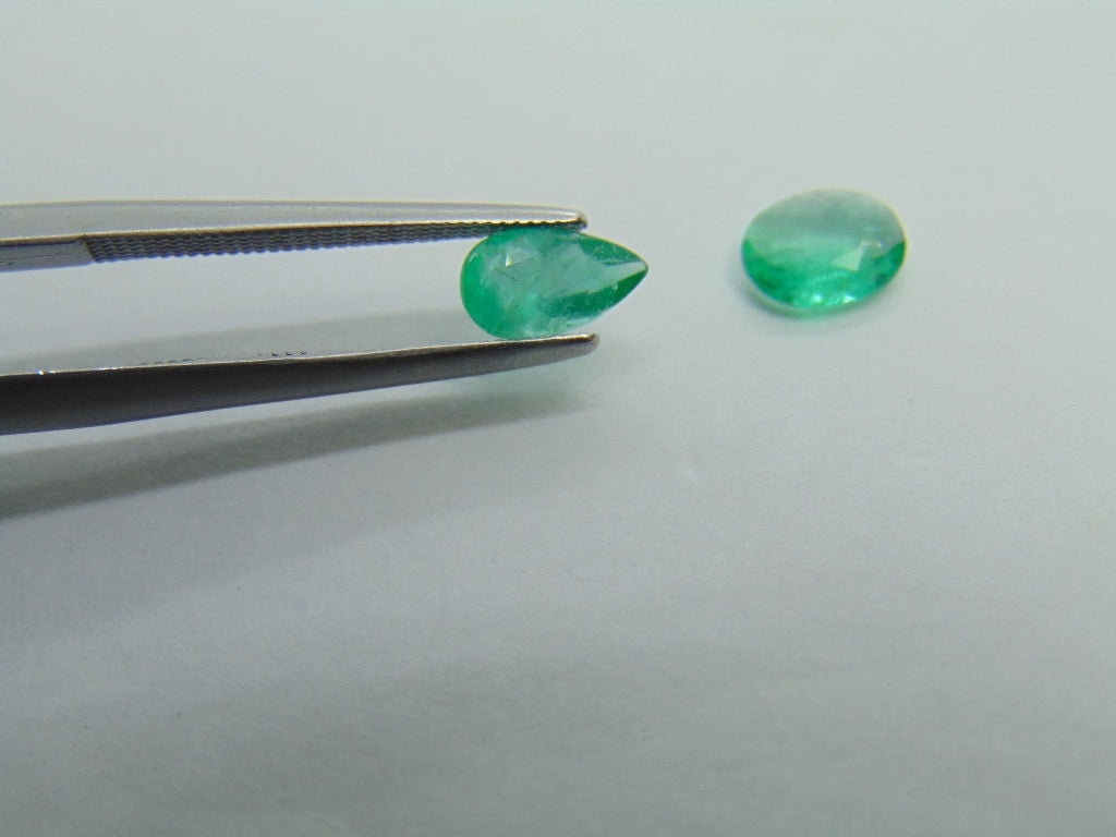 Esmeralda 0,79ct 7x4mm 6x5mm