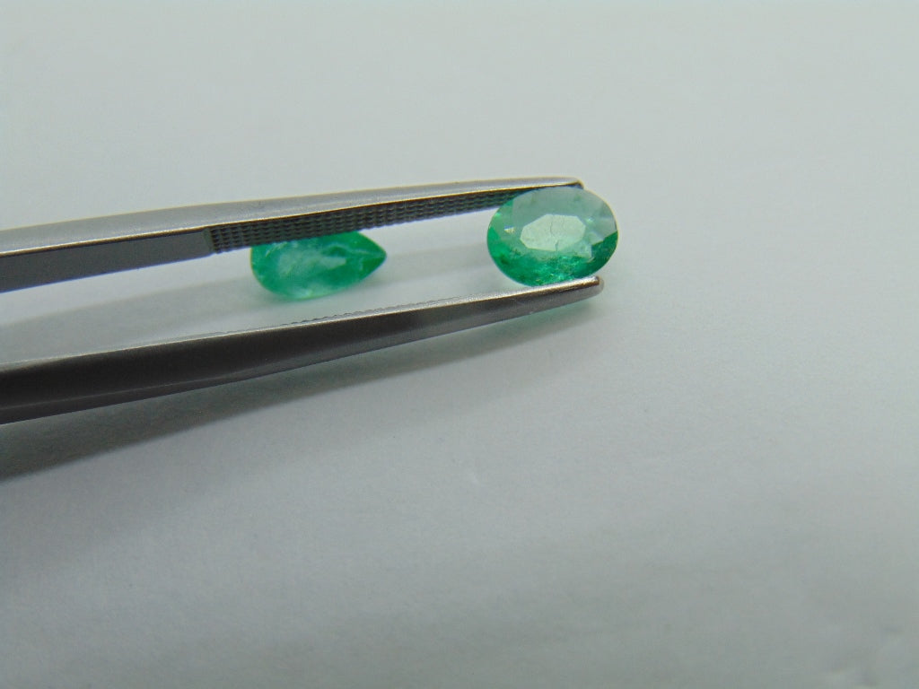 Esmeralda 0,79ct 7x4mm 6x5mm