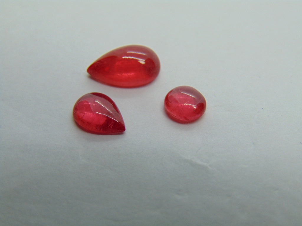 Cabochão de rodonita de 5,25 quilates