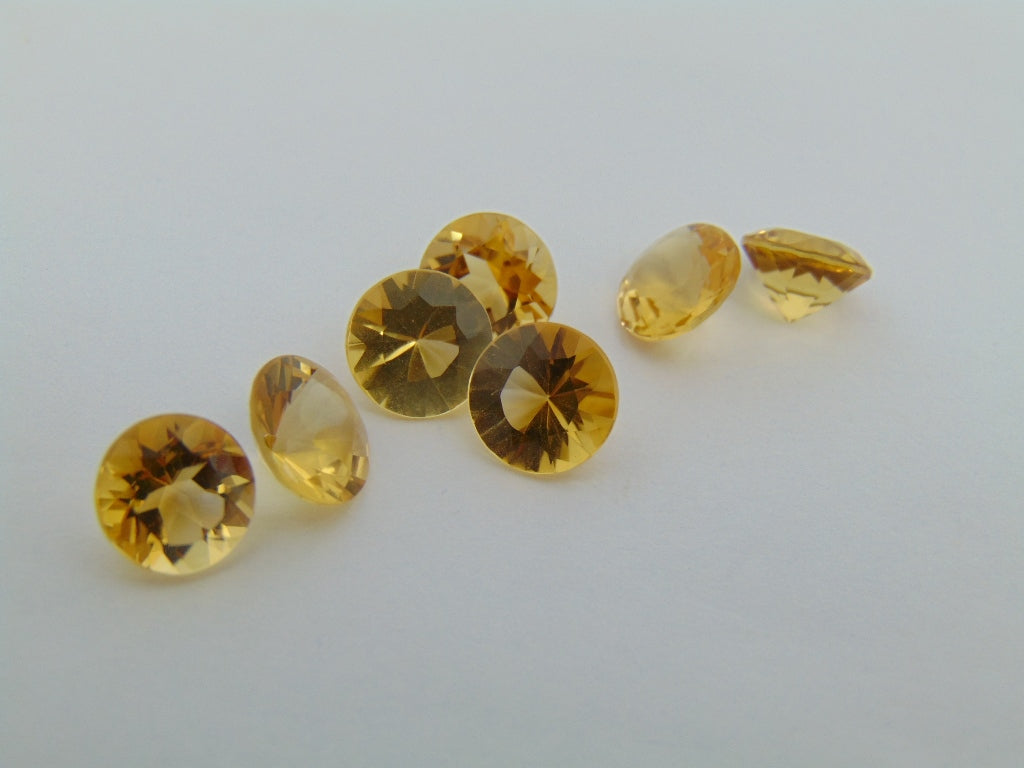 11,60ct Citrino Calibrado 8mm