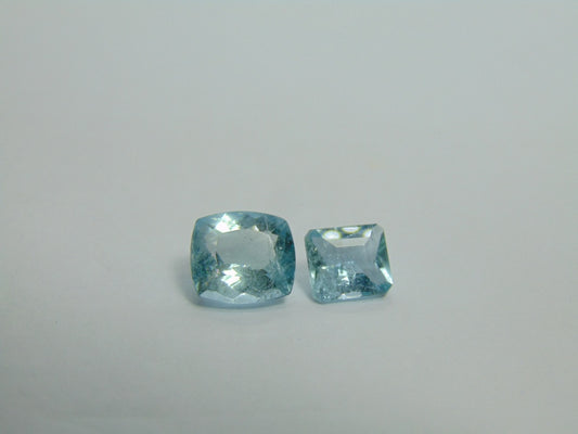 5,95 ct Aquamarine 11x10mm 9x8mm