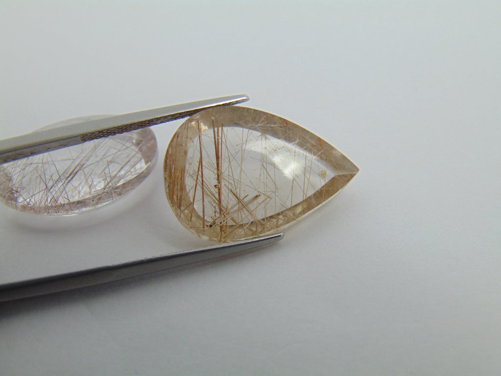 29.50ct Quartz Inclusion 20x15mm 22x15mm
