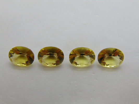 9,15 quilates de quartzo verde ouro calibrado 10x8 mm