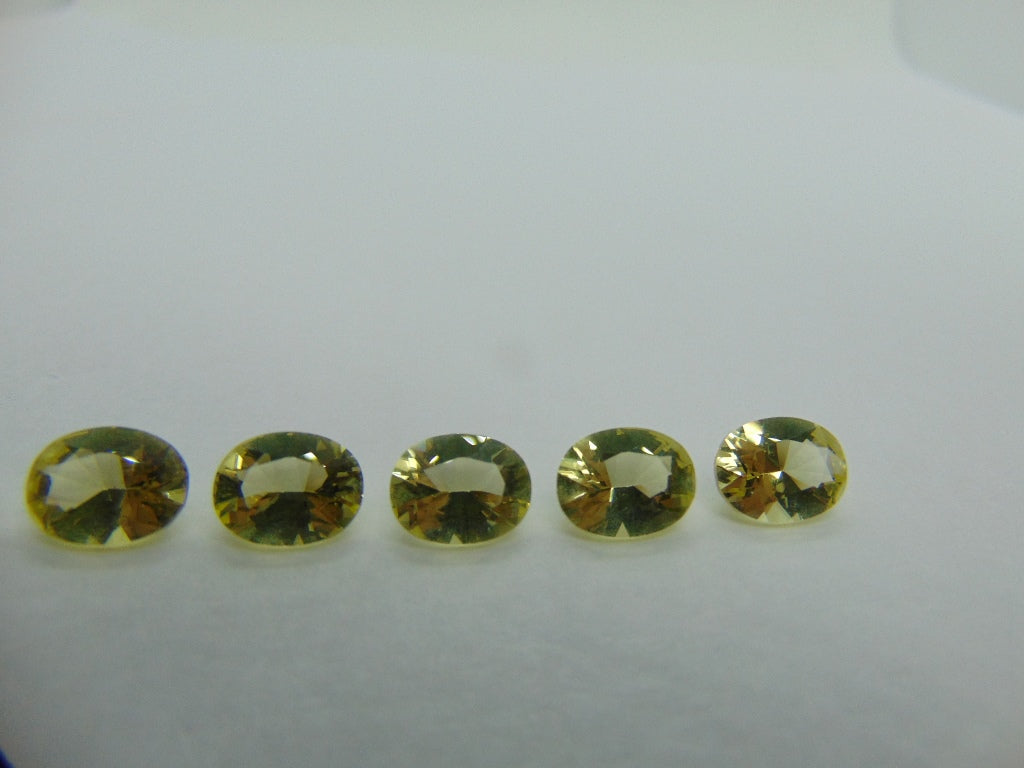 9,70cts Quartzo (ouro verde) calibrado